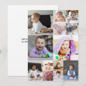 Maak je eigen 13 foto collage feestdagenkaart (Voorkant / Achterkant)