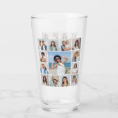 Maak Je Eigen 13 Foto Collage Glas (Achterkant)