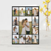 Maak Je Eigen 13 Foto Collage Kaart (Gele Bloem)