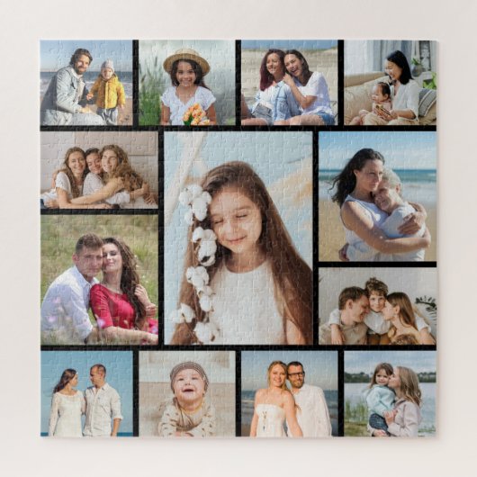 Maak Je Eigen 13 Foto Collage Legpuzzel (Verticaal)