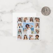 Maak Je Eigen 13 Foto Collage Notitiekaartje (Voorkant / Achterkant in situ)