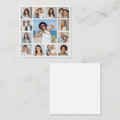 Maak Je Eigen 13 Foto Collage Notitiekaartje (Voorkant / Achterkant)