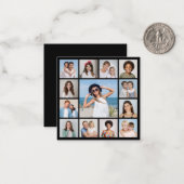 Maak Je Eigen 13 Foto Collage Notitiekaartje (Voorkant / Achterkant in situ)