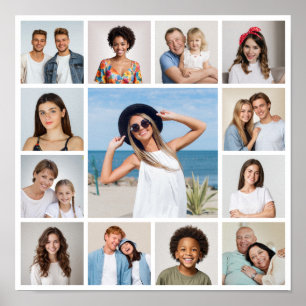 Maak Je Eigen 13 Foto Collage Poster