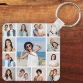Maak Je Eigen 13 Foto Collage Sleutelhanger (Achterkant)