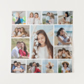 Maak Je Eigen 13 Foto Collage Wandkleed (Voorkant)