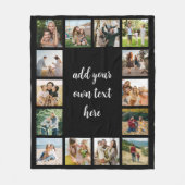 Maak Je Eigen 14 Foto Collage Fleece Deken (Voorkant)