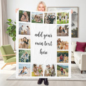 Maak Je Eigen 14 Foto Collage Fleece Deken