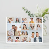 Maak Je Eigen 14 Foto Collage Kaart (Staand voorkant)