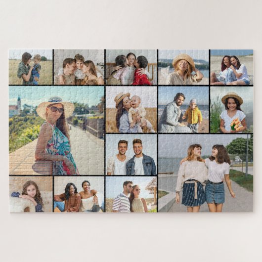 Maak Je Eigen 14 Foto Collage Legpuzzel (Horizontaal)