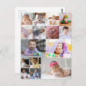 Maak je eigen 15 foto collage  briefkaart (Voorkant / Achterkant)