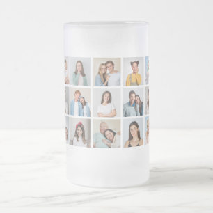 Maak Je Eigen 15 Foto Collage Matglas Bierpul