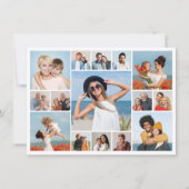 Maak je eigen 15 foto collage  notitiekaartje (Voorkant)