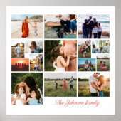 Maak Je Eigen 15 Foto Collage Poster (Voorkant)