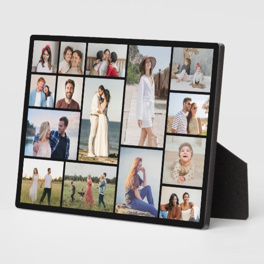 Maak Je Eigen 15 Foto Collage Poster Fotoplaat (Zijkant)