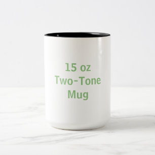 Maak Je Eigen 15 oz, Tweekleurige Koffiemok