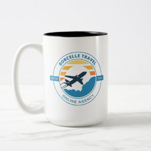 Maak je eigen 15oz tweekleurige koffiemok