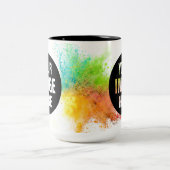 Maak je eigen 15oz tweekleurige koffiemok (Center)