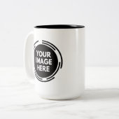 Maak je eigen 15oz tweekleurige koffiemok (Voorkant links)