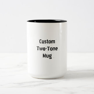 Maak je eigen 15oz tweekleurige koffiemok