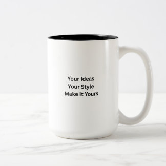 Maak je eigen 15oz tweekleurige koffiemok