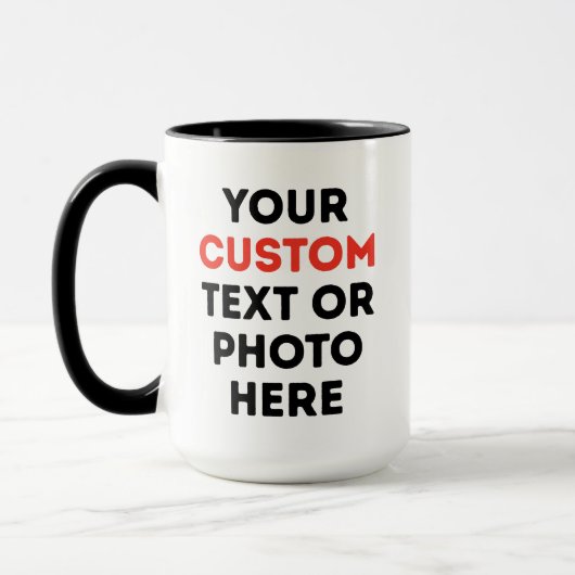 Maak je eigen 15oz tweekleurige koffiemok mok (Links)