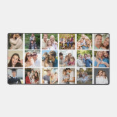 Maak je eigen 16 foto collage  bureaumat (Voorkant)