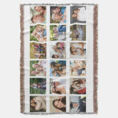 Maak je eigen 16 foto collage deken (Voorkant Verticaal)