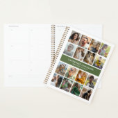 Maak je eigen 16 foto collage Groen Planner (Display)