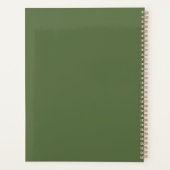Maak je eigen 16 foto collage Groen Planner (Achterkant)