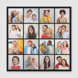 Maak Je Eigen 16 Foto Collage Magnetische Kaart