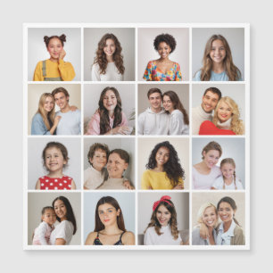 Maak Je Eigen 16 Foto Collage Magnetische Kaart