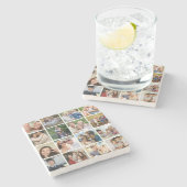 Maak je eigen 16 foto collage  stenen onderzetter (Zijkant)