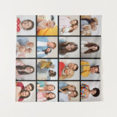 Maak Je Eigen 16 Foto Collage Wandkleed (Voorkant (horizontaal))