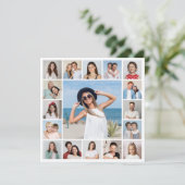 Maak Je Eigen 17 Foto Collage Kaart (Staand voorkant)