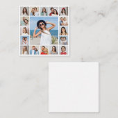 Maak Je Eigen 17 Foto Collage Notitiekaartje (Voorkant / Achterkant)