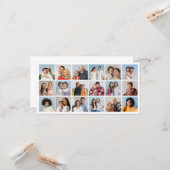 Maak Je Eigen 18 Foto Collage Wenskaart Kaart (Voorkant / Achterkant in situ)