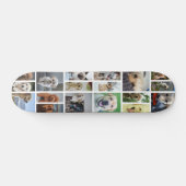 Maak je eigen 18 foto template op maat persoonlijk skateboard (Horizontaal)