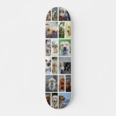 Maak je eigen 18 foto template op maat persoonlijk skateboard (Voorkant)