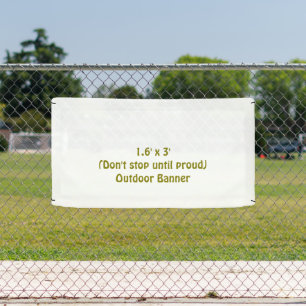 Maak je eigen 1.6' x 3' buitenbanner spandoek