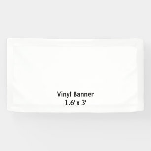 Maak je eigen 1.6' x 3' vinyl banner