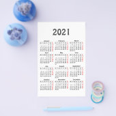 Maak je eigen 2021 kalender flyer (Enkel)