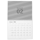 Maak je eigen 2024 Family Photo Holiday Afbeelding Kalender (Jan 2026)