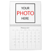 Maak je eigen 2027 foto gepersonaliseerd / aangepa kalender (Feb 2027)