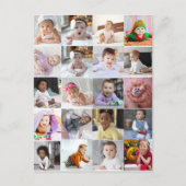 Maak je eigen 20 foto collage  briefkaart (Voorkant)
