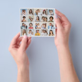 Maak Je Eigen 20 Foto Collage Papier Vel/Folder Flyer (Hand)
