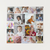 Maak je eigen 20 foto collage wandkleed (Voorkant)