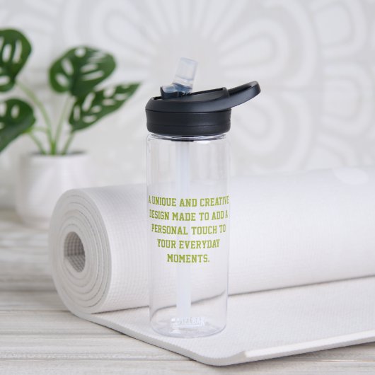 Maak Je Eigen 20oz Heldere Waterfles (Yoga (Gedraaid) )