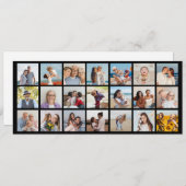 Maak je eigen 21 foto collage bewerkbare kleur kaart (Voorkant / Achterkant)