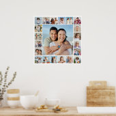 Maak Je Eigen 21 Foto Collage Poster (Keuken)
